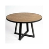 table-ronde-chêne-métal-150cm