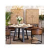 table-diner-ronde-contemporaine-bois-métal
