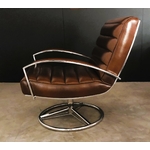 fauteuil-bureau-inox-cuir
