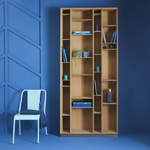 bibliothèque-vintage-chêne-naturel