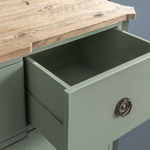 commode-verte-vieux-pin