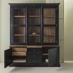 vitrine-bois-massif-noir-intérieur-clair