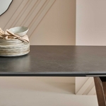 table-repas-céramique-plateau-extensible