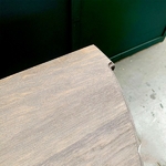 console-demi-lune-bois-plateau-chêne