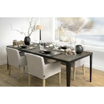 chaise-moderne-tissu-lin-beige
