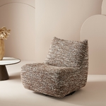 fauteuil-pivotant-design-contemporain-tissu-texture-brun-beige-salon-moderne