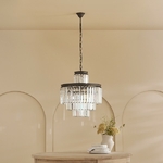 lustre-contemporain-rangée-de-pampilles