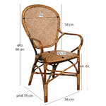 chaise-de-salle-à-manger-en-bambou-rotin