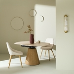 table-a-manger-ronde-ceramique-extensible-lumio