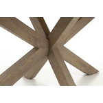 pied-étoile-table-chêne-massif-vieilli