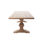 table-teck-massif-pieds-classiques-flamant