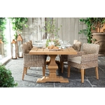 table-jardin-lina-flamant-teck-280cm