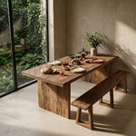table-bois-recycle-avec-banc-assorti-220cm