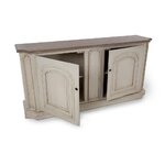 buffet-blanc-antique-4-portes-flamant