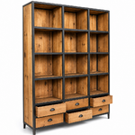 bibliothèque-industriel-160-cm