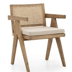 chaise-chêne-rotin