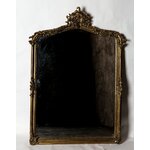 miroir-cheminée-doré-feuille-145cm