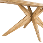 table-manger-pied-central-étoile-plateau-biseauté