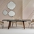 table-extensible-plateau-céramique-pied-bois-placage-noyer