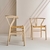 chaise-wishbone-chêne-blanchi