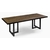 table-manger-chêne-métal