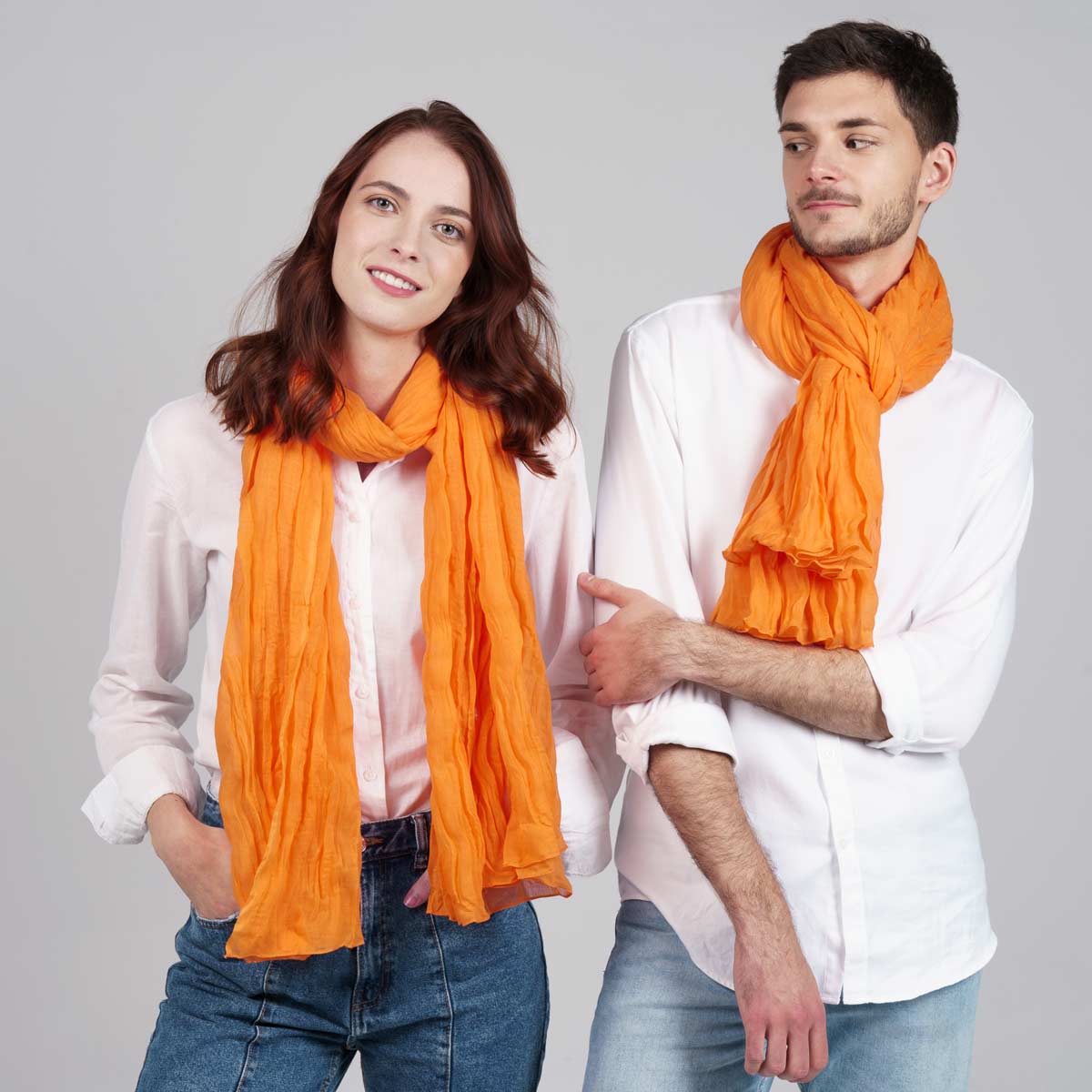 foulard-cheche-mixte-pur-coton-orange-clair-uni-at-05254-c12-1
