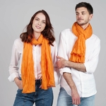foulard-cheche-mixte-pur-coton-orange-clair-uni-at-05254-c12-1