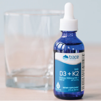 Vitamines D3 K2 ioniques - 5000 UI pour 290 jours