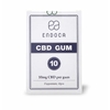 Chewing gum biologique au CBD - 10 mg