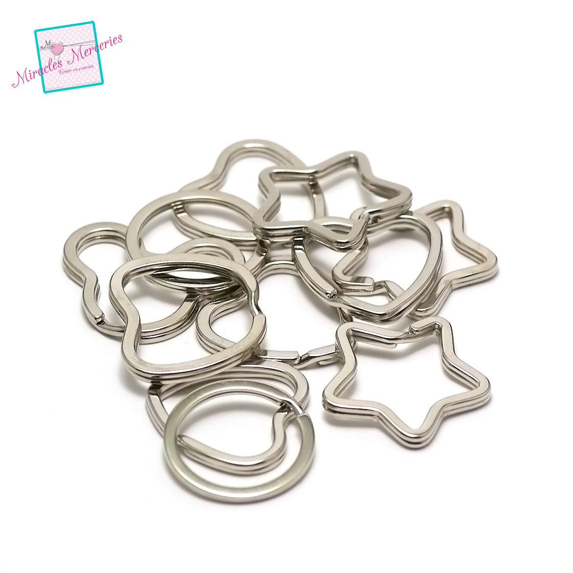 Lot De 30 Anneaux Porte-clés En Laiton Doré - 3 Tailles (20, 25, 30 Mm) - Solides Et Résistants à La Rouille