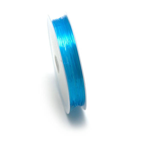 1 bobine de fil élastique (5 m x 0,8 mm),bleu turquoise