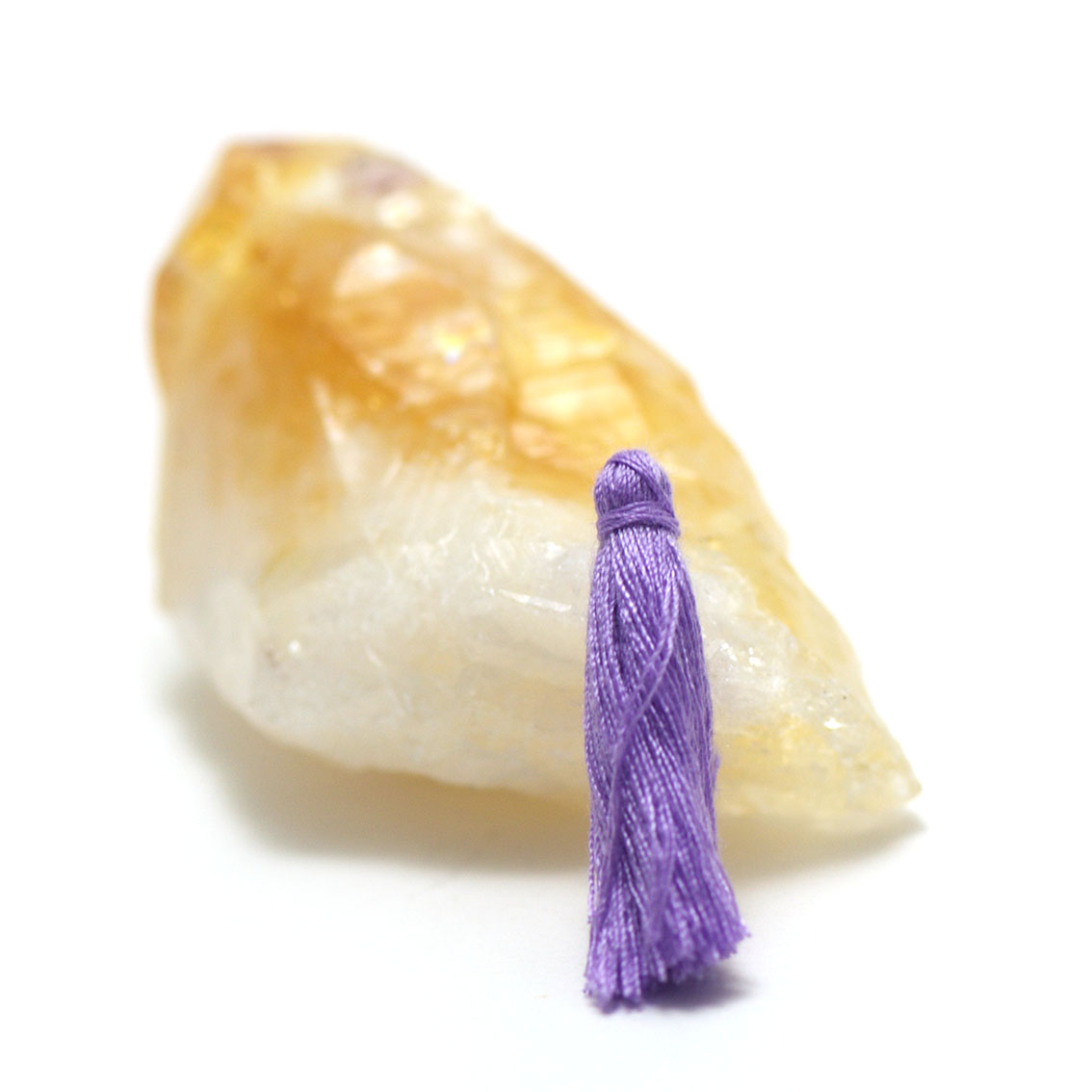 10 pompon en fil de coton 25 mm, violet clair