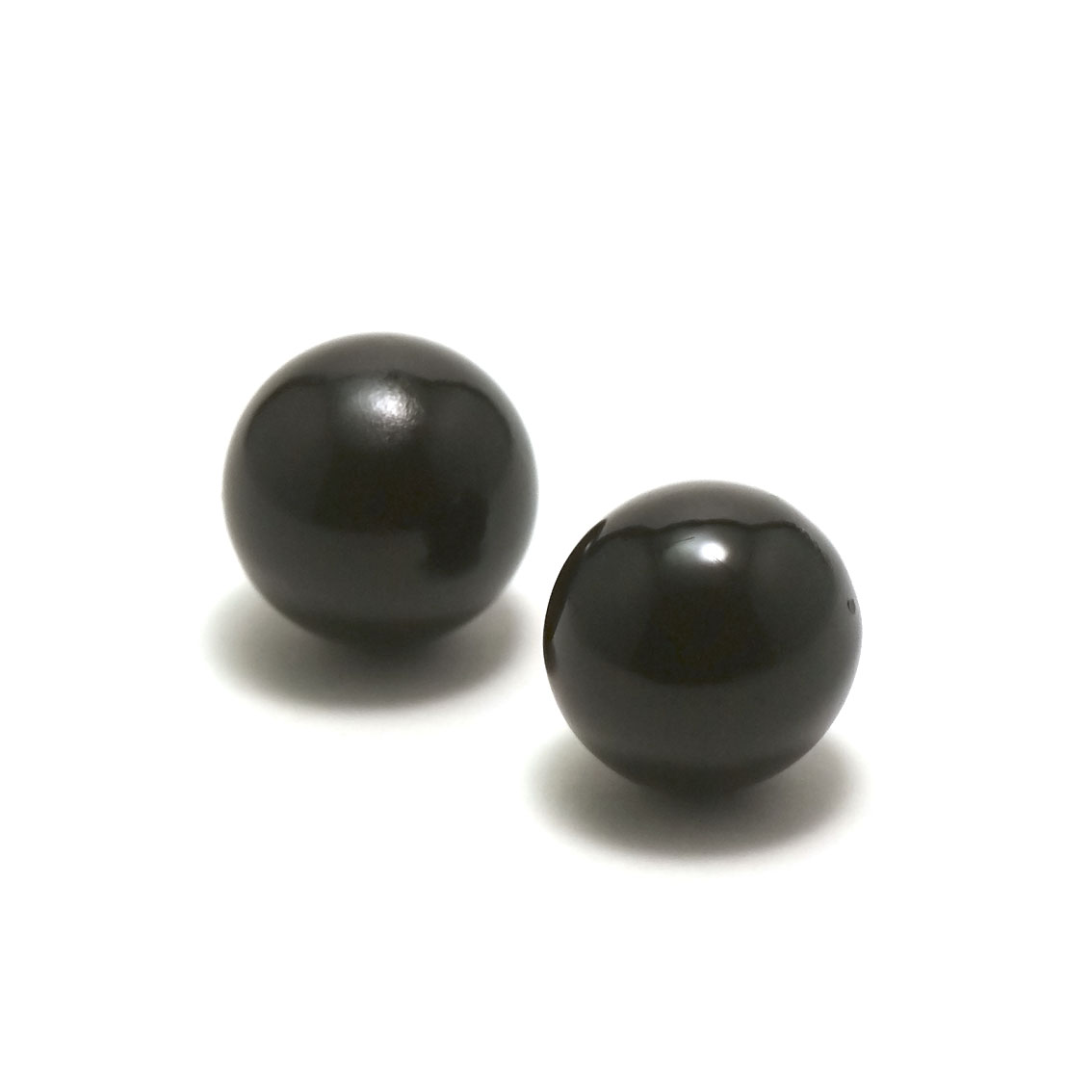 1 perle bola musicale classique 16 mm en cuivre, noir