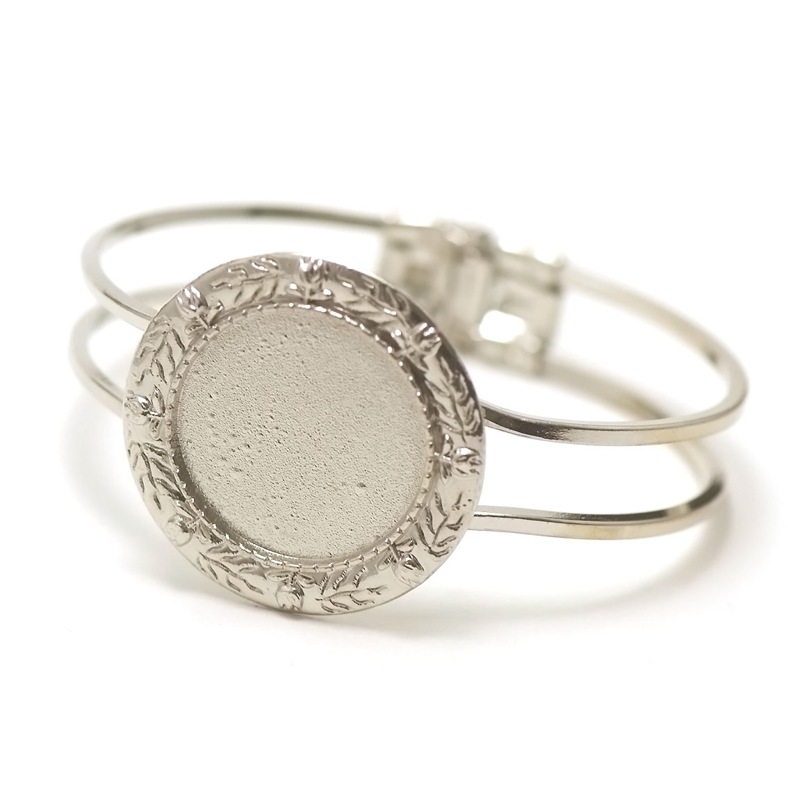 Bracelet Fantaisie Vintage - Métal Argenté - Occasion