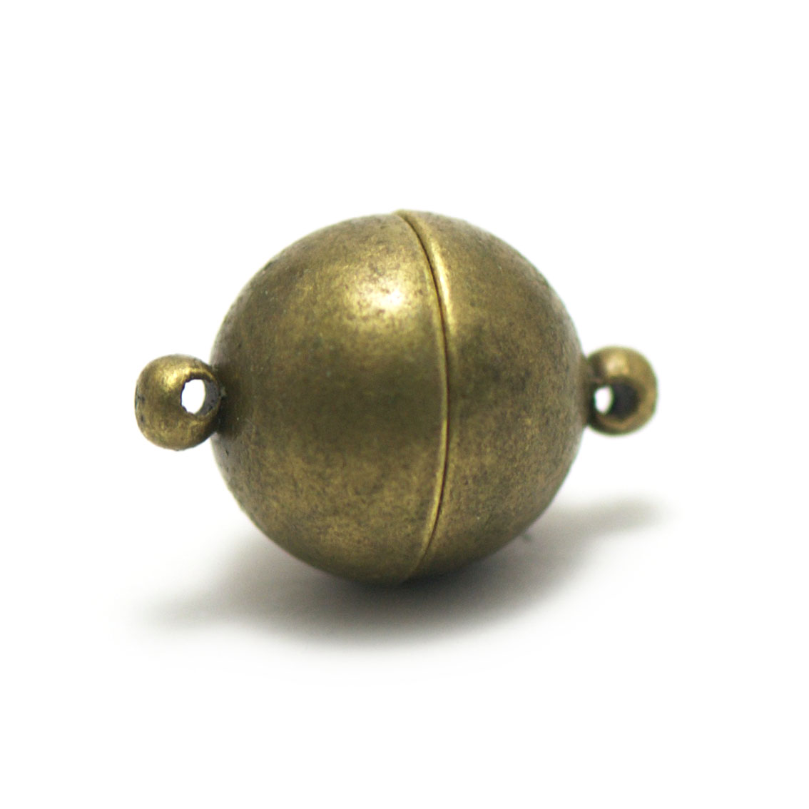 1 grand fermoir aimanté boule 20x14 mm, bronze