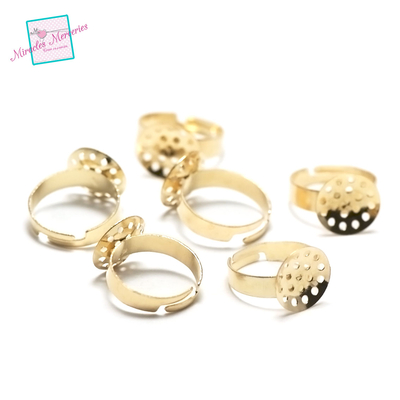 bague tamis doré