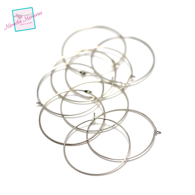 à pointe 30 mm argenté