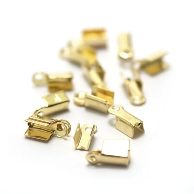 embout rectangle 9x4 mm doré