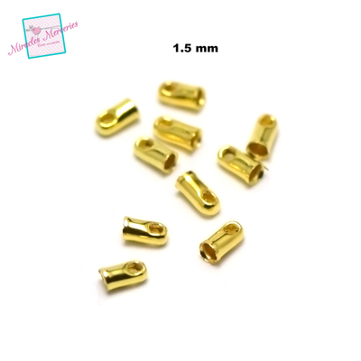 embout à insérer 1.5 mm doré