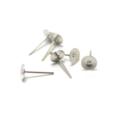 support plate 6mm argenté