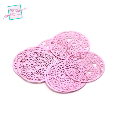 cercle fleur rose