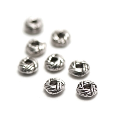 041A mini perle plat motif corde