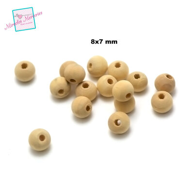 rondelle 8x7 mm beige