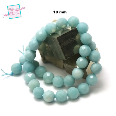 amazonite facettée