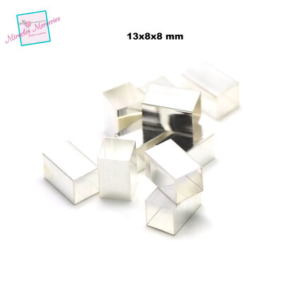 13x8x8 mm argenté clair