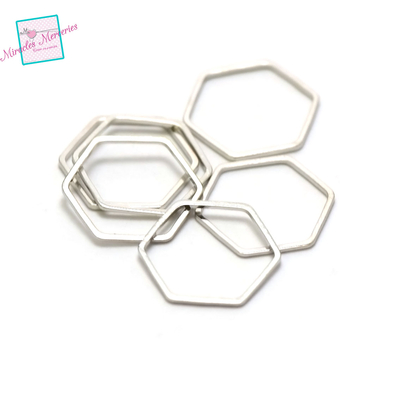 hexagonal argenté