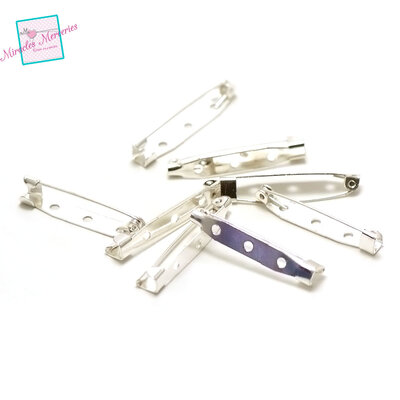 support broche 3 trous argenté clair