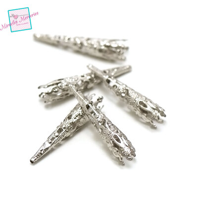 filigrane 42x8 mm argenté
