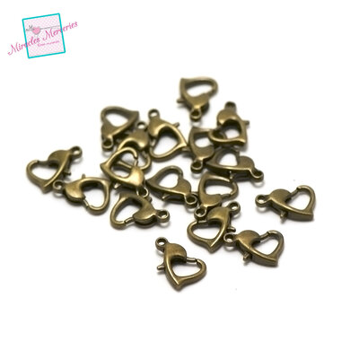 coeur lisse bronze