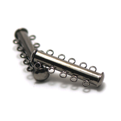 cinq trou 30x10 mm gun-métal